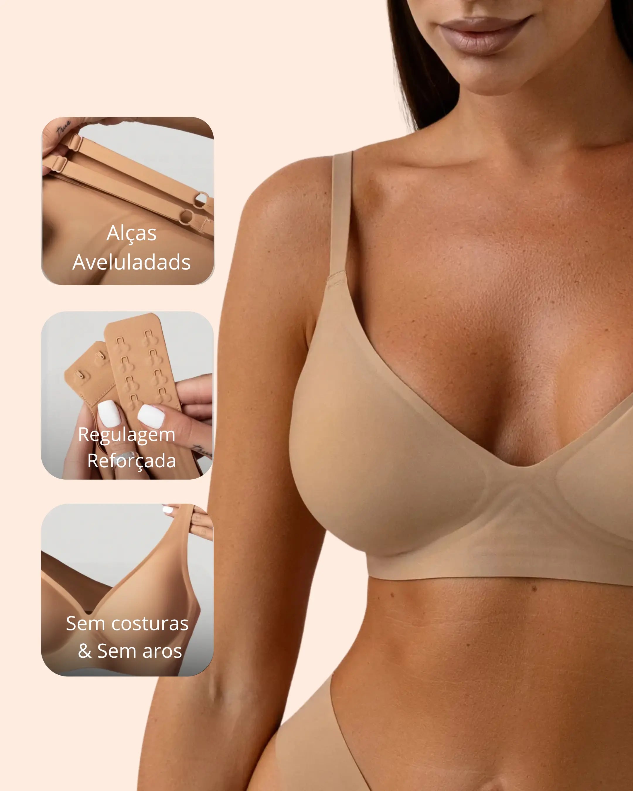 Sutiã Conforto Premium - Alça Fina e Conforto