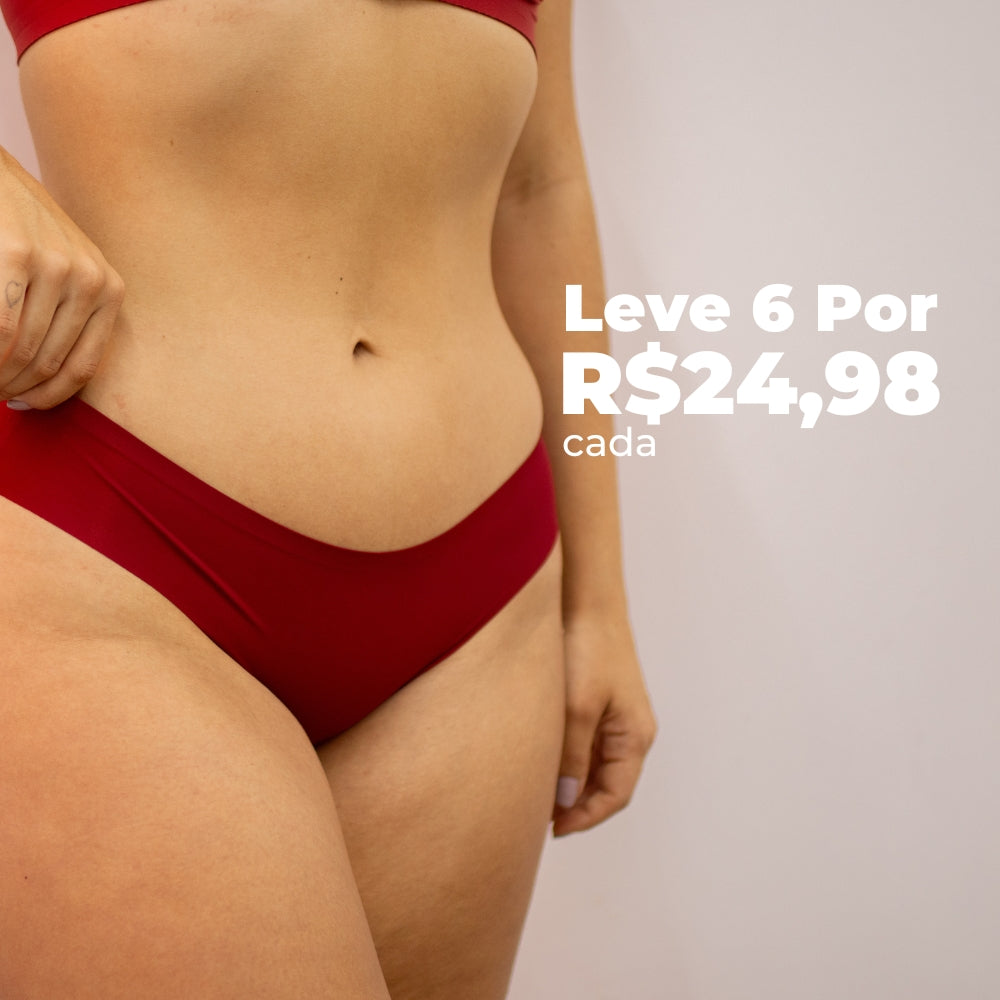 Kit 6 Calcinhas Silk - Sem costuras